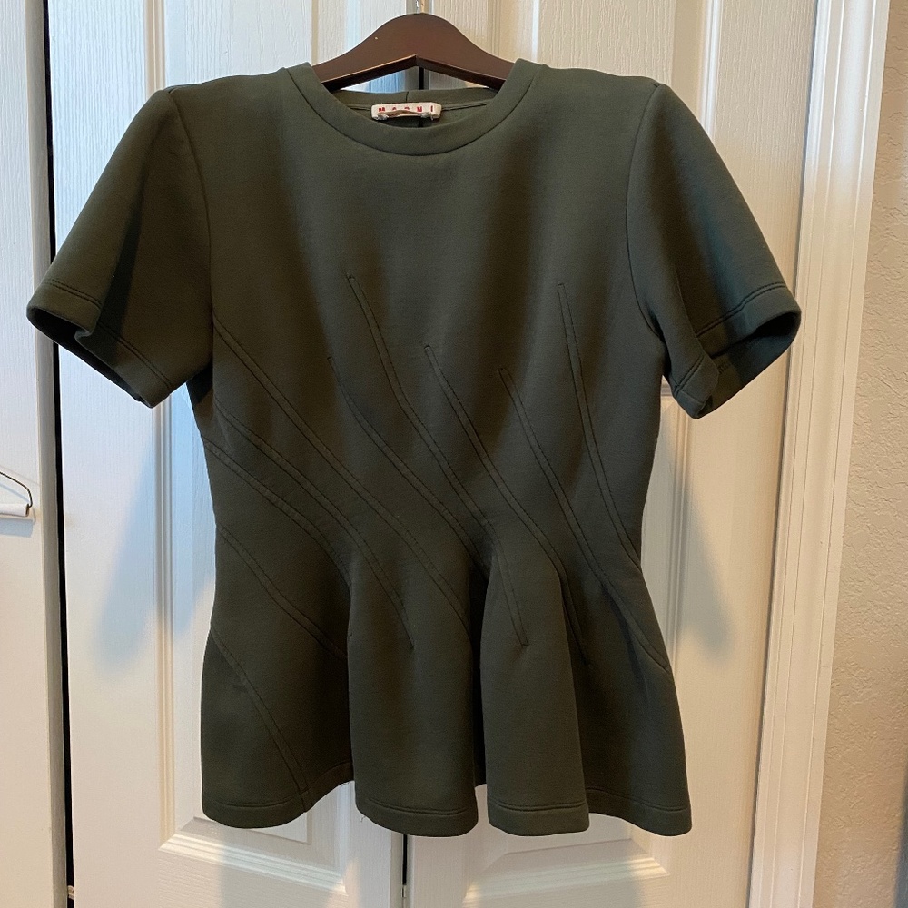 Marni Peplum Top